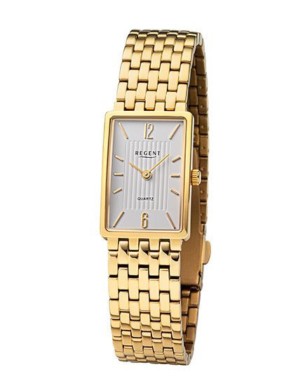 Regent Damenuhr Alt Regent Uhren Eckige Uhr Damen Silber Bicolor