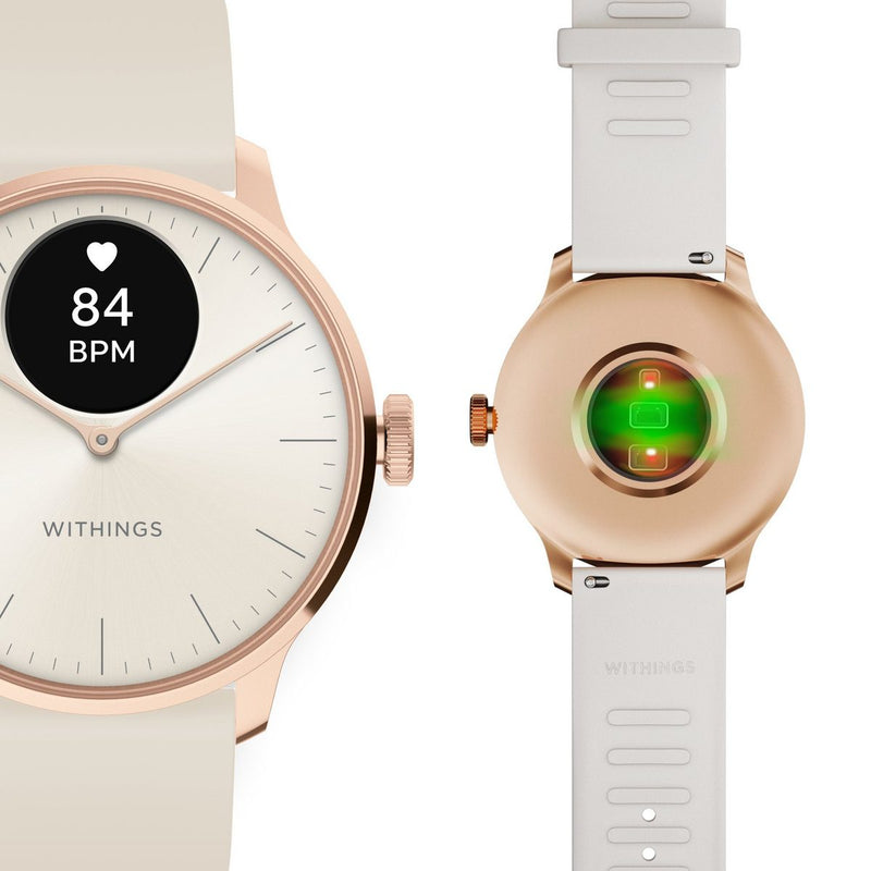 Withings Scanwatch Light Hybriduhr Smartwatch Bundle mit Wechselarmband