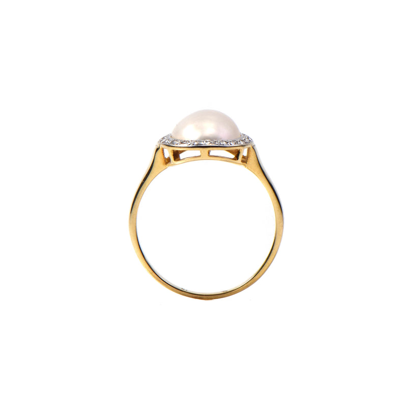 Ring 585er Gelbgold Mabéperle