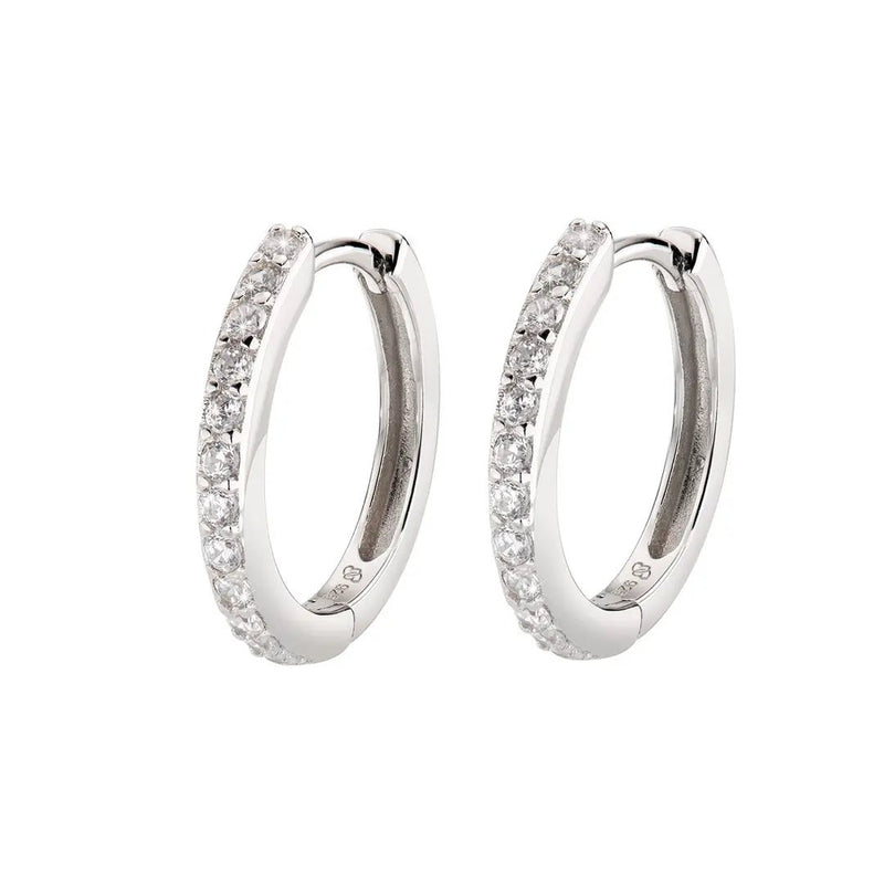 Amen Hoop Silberohrringe 925 Sterling Silber Rhodium Creolen - ECEBBZ - Jetzt bei clockchasers.com kaufen