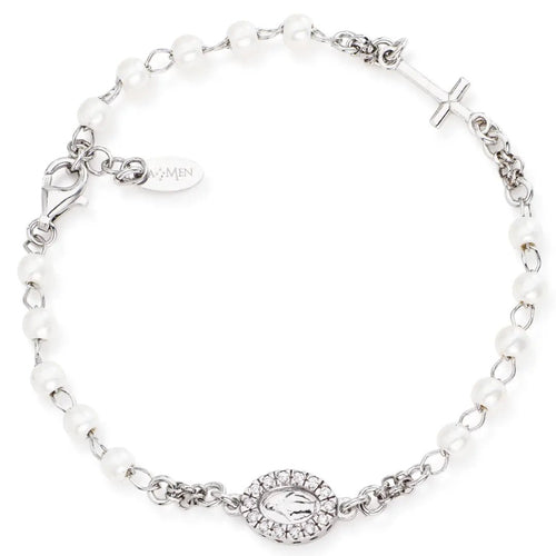 Amen Rosenkranz Silberarmband 925 Sterling Silber - BROBBZ - M3 - Jetzt bei clockchasers.com kaufen