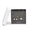 Bering Ohrstecker Arctic Symphony Collection Set mit Halskette - 427 - 707 - Gold - Jetzt bei clockchasers.com kaufen