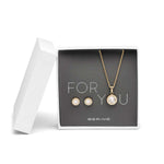 Bering Ohrstecker Arctic Symphony Collection Set mit Halskette - 427 - 707 - Gold - Jetzt bei clockchasers.com kaufen