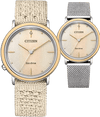 Citizen Eco Drive Damenuhr Set mit Wechselarmband - EM1006 - 40A - Jetzt bei clockchasers.com kaufen