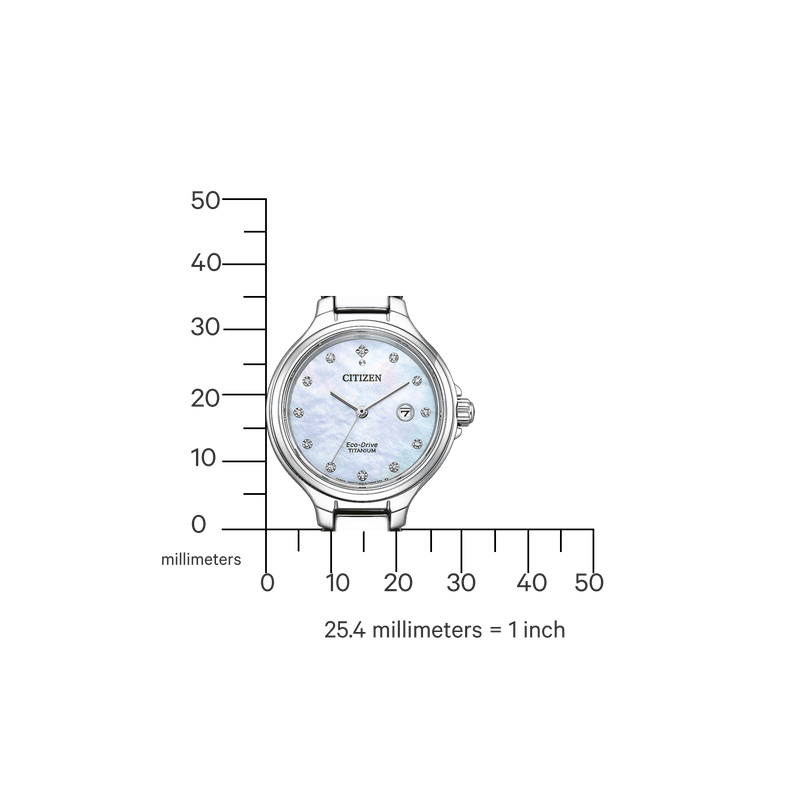 Citizen Eco Drive Super Titanium Damenuhr - EW2680 - 84D - Jetzt bei clockchasers.com kaufen