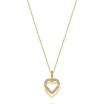 JETTE Swing Heart Goldhalskette 925 Sterling Silber - 88336071 - Jetzt bei clockchasers.com kaufen