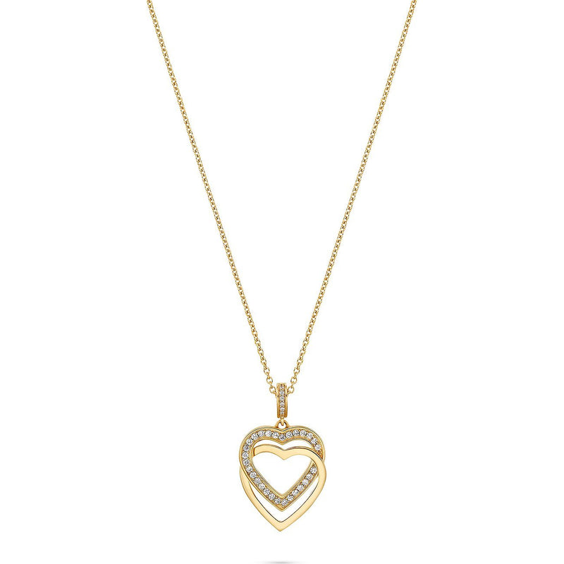 JETTE Swing Heart Goldhalskette 925 Sterling Silber - 88336071 - Jetzt bei clockchasers.com kaufen