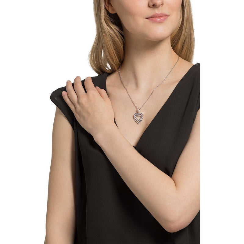 JETTE Swing Heart Silberhalskette 925 Sterling Silber - 88336054 - Jetzt bei clockchasers.com kaufen