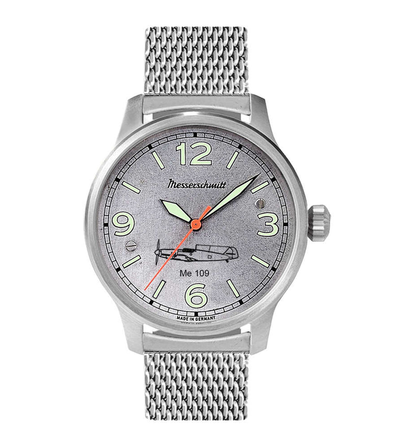 Messerschmitt Flieger 109 Automatik Herrenuhr Limited Edition - ME109 - ALU - M - Jetzt bei clockchasers.com kaufen
