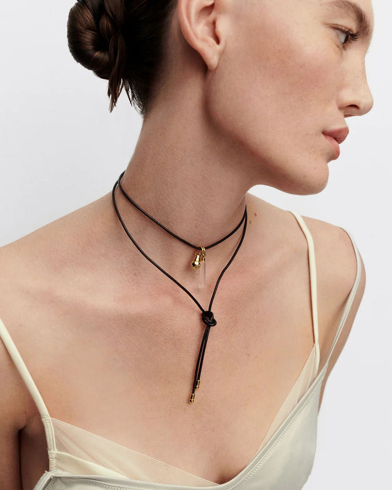 PD Paola Dana Leder Schleifenhalsband Halskette - CO01 - 930 - U - Jetzt bei clockchasers.com kaufen