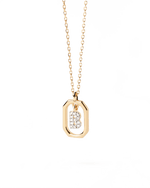 PD Paola Letter Mini B Goldhalskette 925 Sterling Silber - CO01 - 513 - U - Jetzt bei clockchasers.com kaufen