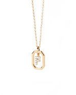 PD Paola Letter Mini F Goldhalskette 925 Sterling Silber - CO01 - 517 - U - Jetzt bei clockchasers.com kaufen