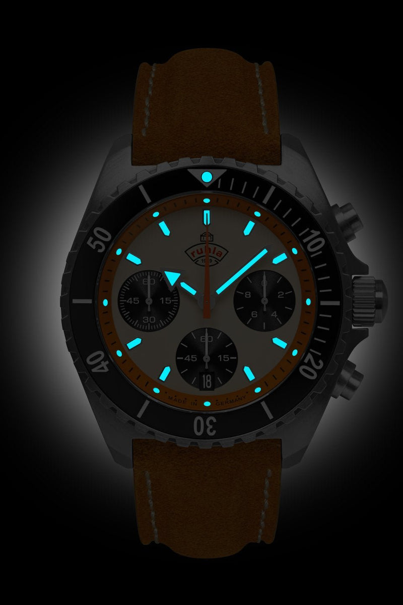 Ruhla Glasbach Cup Chronograph Herrenuhr - 49701 - Jetzt bei clockchasers.com kaufen