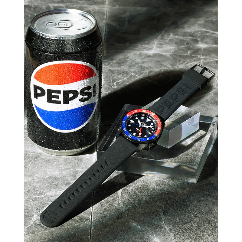 Seiko 5 Sports X Pepsi Automatik GMT Herrenuhr Limited Edition - SSK047K1 - Jetzt bei clockchasers.com kaufen