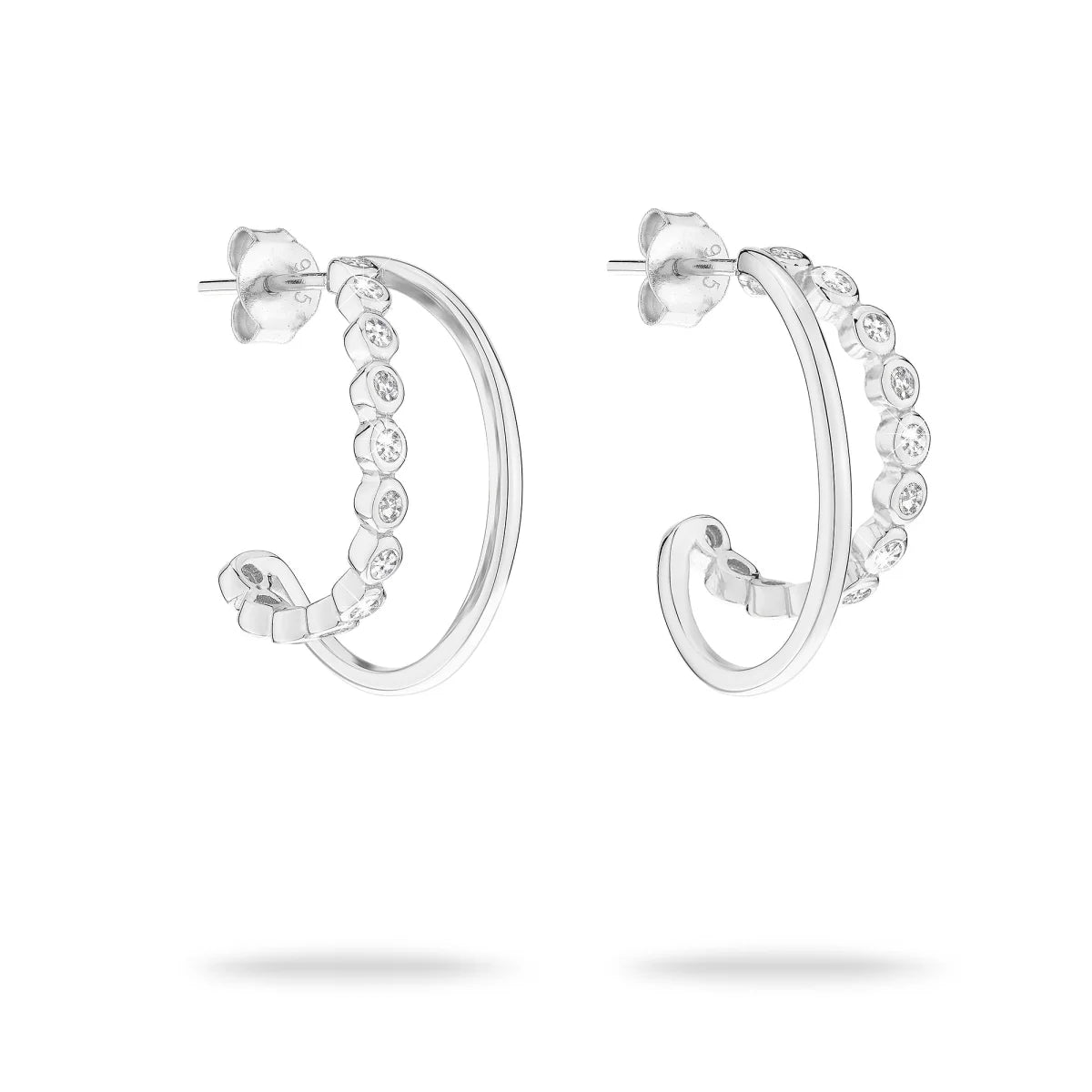 Orecchini A Cerchio Tamaris In Argento 925 Con Zirconia - TJ-0609-E-21