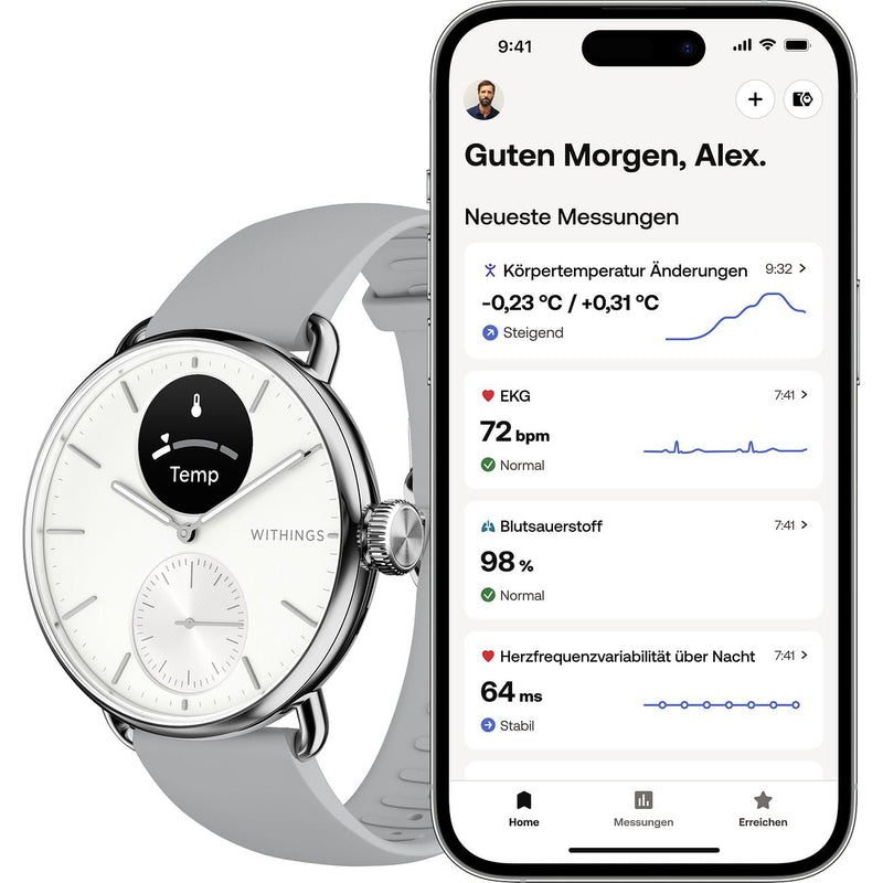 Withings Scanwatch 2 Hybriduhr Smartwatch - HWA10 - MODEL2 - ALL - IN - Jetzt bei clockchasers.com kaufen