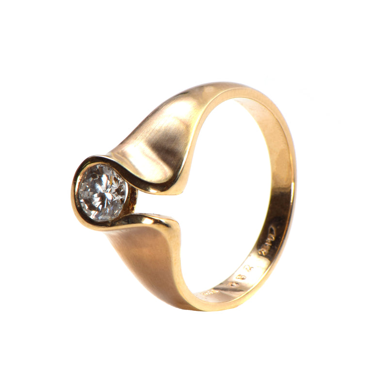 Ring 585er Gelbgold Diamant 0,52 Karat