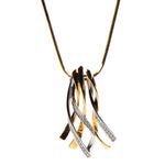 Halskette 333er Gelbgold mit Anhänger 585er Gelbgold und Diamanten 0,13 Karat - 22486 - Jetzt bei clockchasers.com kaufen