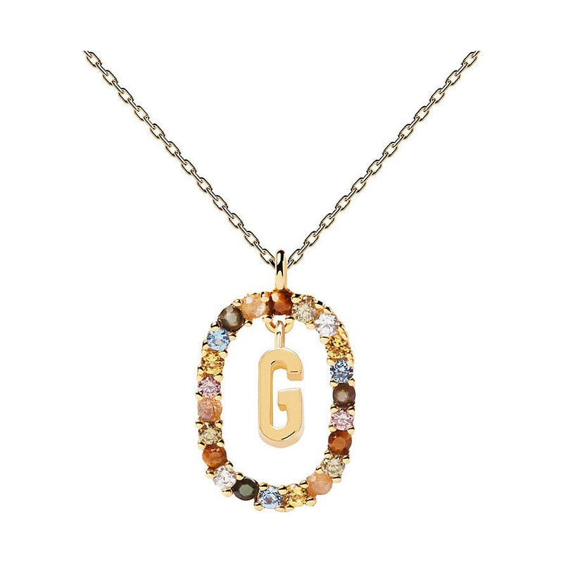 PD Paola Letter G Goldhalskette 925 Sterling Silber - CO01 - 266 - U - Jetzt bei clockchasers.com kaufen