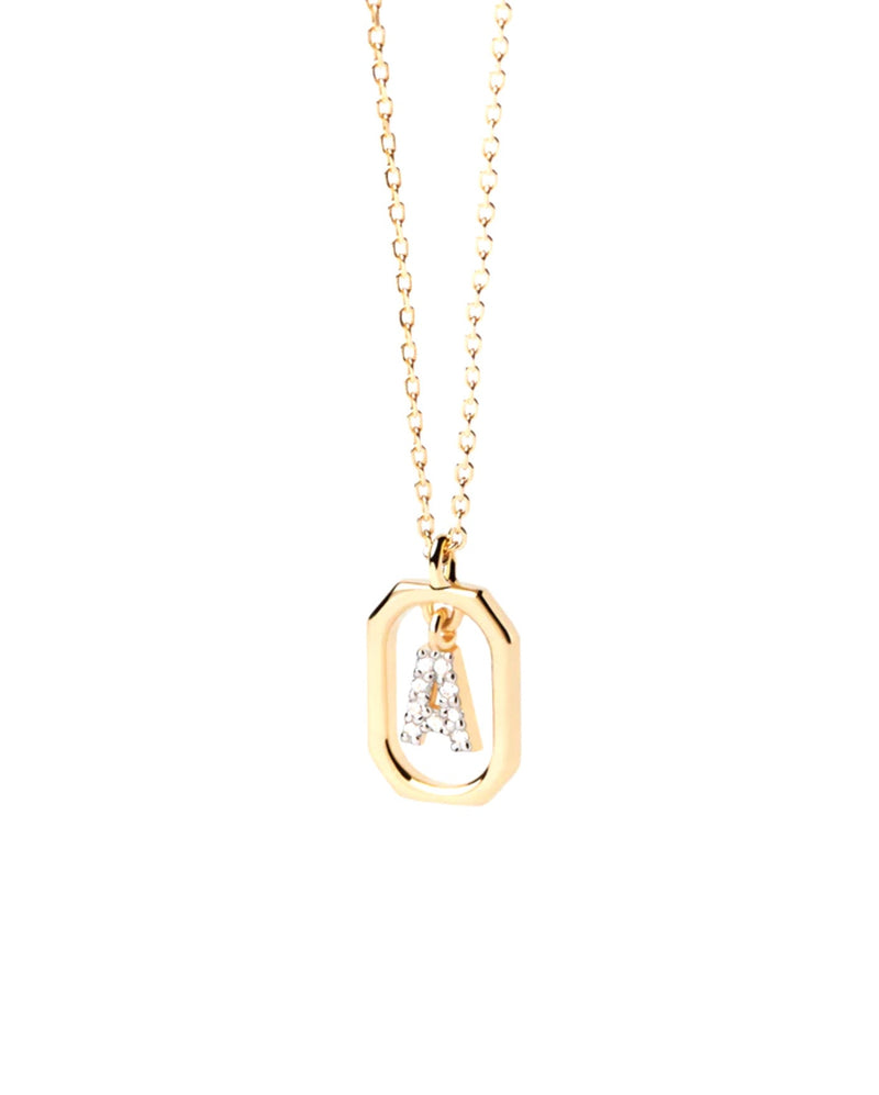 PD Paola Letter Mini A Goldhalskette 925 Sterling Silber - CO01 - 512 - U - Jetzt bei clockchasers.com kaufen