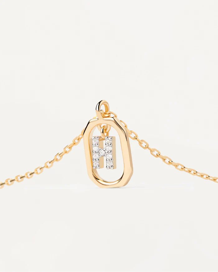 PD Paola Letter Mini H Goldhalskette 925 Sterling Silber - CO01 - 519 - U - Jetzt bei clockchasers.com kaufen
