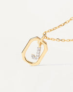 PD Paola Letter Mini J Goldhalskette 925 Sterling Silber - CO01 - 521 - U - Jetzt bei clockchasers.com kaufen