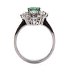 Ring 585er Weißgold Diamanten 0,88 Karat Smaragd 0,47 Karat - 954 - Jetzt bei clockchasers.com kaufen