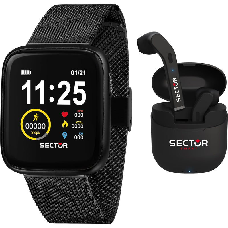 Sector Smart S04 Smartwatch inkl. Earphones